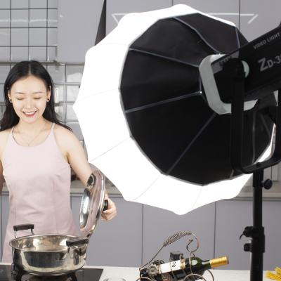 中国 300w bi color high power led spotlight studio video light ZD-300II 2700k-7500K studio light 販売のため