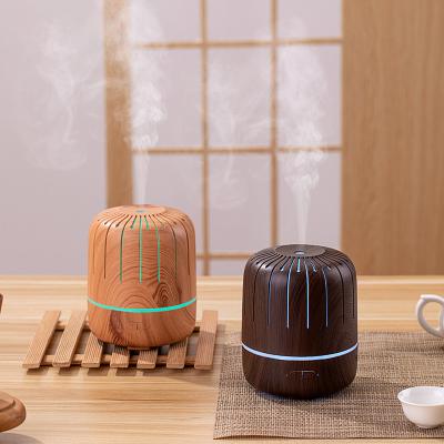 China Electric Wooden Aromatherapy Ultrasonic Household Scent Machine Scent Grain Oil Aroma Diffuser for sale