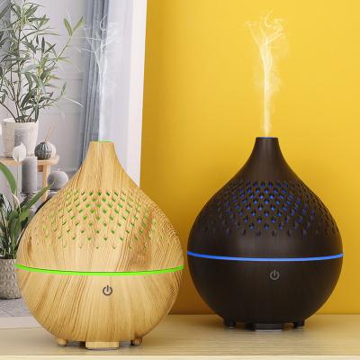 China Wooden Portable Electric Fresh Grain Household Mini Mist Ultrasonic Essential Oil Diffuser for sale