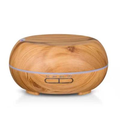 China Household Factory Price Mini Portable Wooden Grain 500ml USB Diffuser Essential Oil Aromatherapy Machine for sale