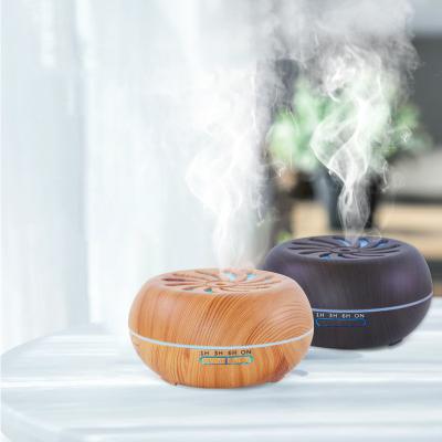 China Household Aroma Cloud Diffuser 500ml Essential Difusor De Aromas Plug In Wood Grain Ultrasonic Aroma Oil Machine Diffuse for sale