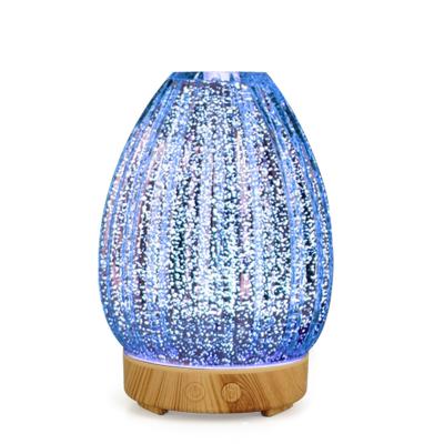 China Household Essential Oil Aroma Air Humidifier Glass Aromatherapy Scent 3D Aroma Diffuser for sale