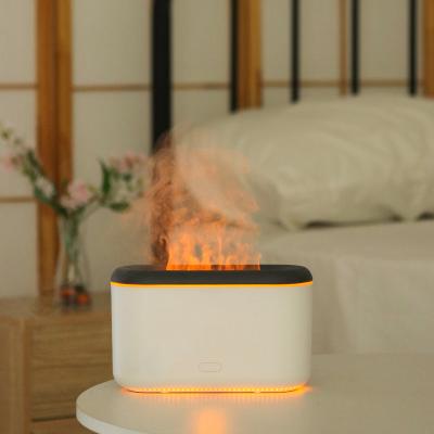 China Portable Household Aromatherapy Scent Air Aroma Essential Oil Diffuser Electric Flame Humidifier for sale