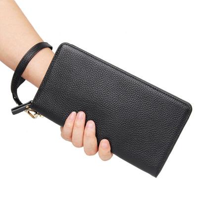 China RFID Customized New Men's Large Capacity Leather Men's Long Wallet Clutch Doka Black Wallets Youth For Women Fashionable for sale