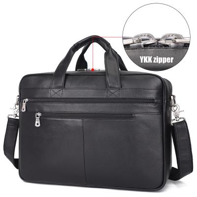 China Meeting Laptop Bags Briefcases Hot Sale Black Men Leather Briefcase Business Briefcase Fashion Travel Mens Attorney Office Large Leather Leather Briefcase for sale