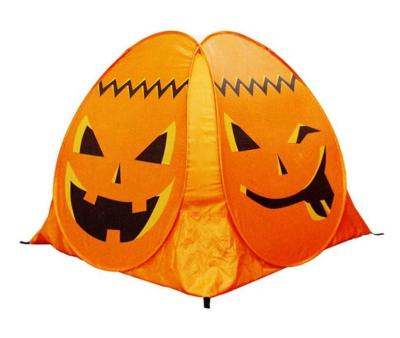 China Easy Foldable Halloween Pumpkin Kids Pop Up Play Tent Orange Color, Kids Ball Pit Tent, Holiday Playhouse for sale