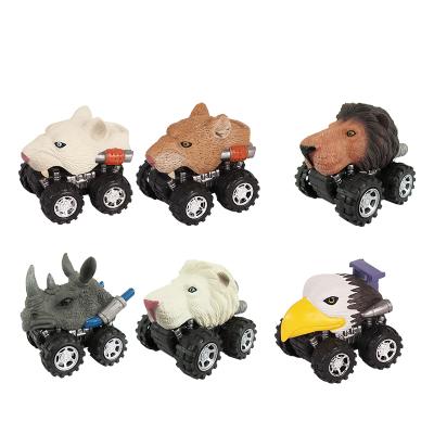 China Friction Powered Pull Back Animal Realistic Plastic Model Toy Giraffe Best Selling Friction Toy Mini Friction Car Inertia Car for sale