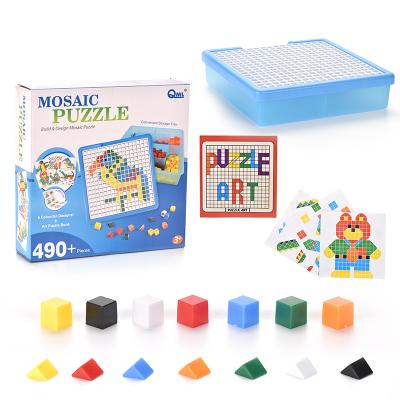 China Early Educational Mosaic Nails Toy Design Creative Pattern Logical Thinking Puzzle 2*25*6CM for sale