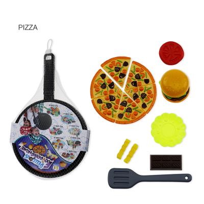 China Cooking Game Set Funny Pizza Pan Cooking Toys Delicious Pizza Game Set 18pcs for sale