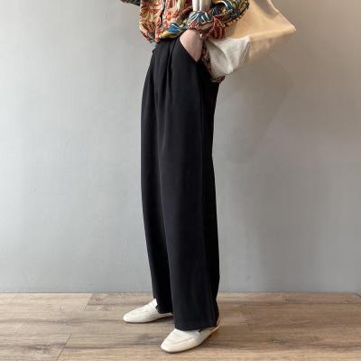 China B24543A Korean Style New High Waisted Women's Sustainable Spring Pants Wide Leg Pants Casual Pants for sale