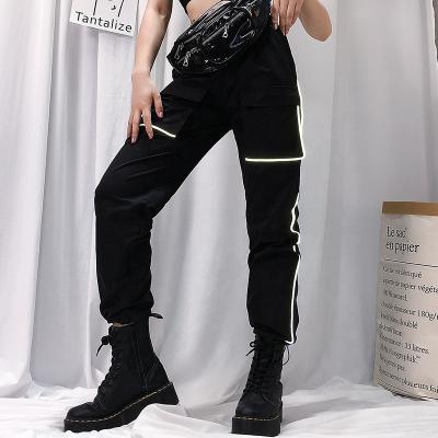 China B23648A New Anti-Static Women's Casual Pants Reflective Women's Hip Hop Pants for sale