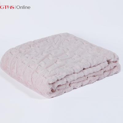 China PORTABLE Quality Comes First 100% Polyester Fur PV Fleece Wool Throw Fleece Blankets for sale