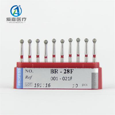 China Handpiece BR-28F High Speed ​​Red Fine Round Endo Access Bur Dental Burs Polish For Resting Occlusive Preparation for sale