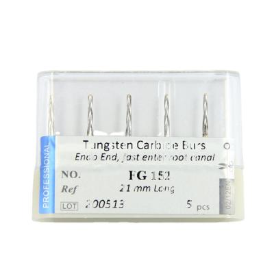 China FG152 Root Canal Therapy Endo Access Bur Dental Carbide Burs Endodontic 21mm Length With Wholesale Price for sale