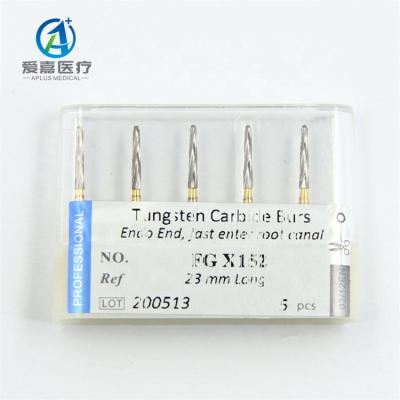 China Hot Selling FGX152 Root Canal Therapy Desktop Carbide Burs Endo Tungsten 23mm Long Z Dental For Endo Access With Safety for sale