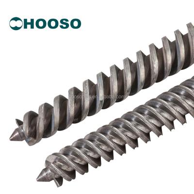 China Conical Twin Screw Extruder Screw Extruder UPVC Twin Barrel Suppliers Conical Twin Screw Barrel For PVC/UPVC Pipe Line for sale