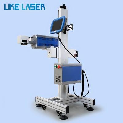 China 175mm*175mm Marking Area CO2 Flying Laser Marking Machine Ideal for Food Packaging Bags for sale