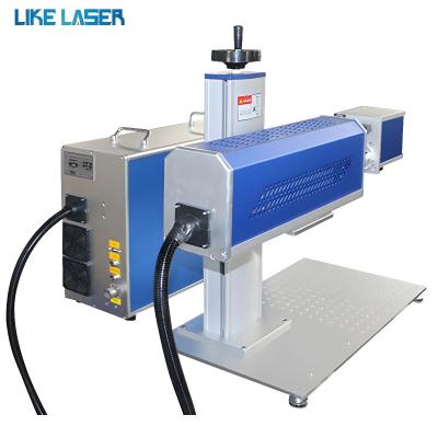 China 0-1,2 mm Profundidade de marcação Ar de resfriamento CO2 Máquina de marcação por laser de gravura para logotipo personalizado à venda