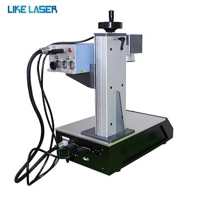 China 20W 30W 60W Faserlasermarkierungsmaschine für Metallschmuck Lasergravierungs-Essmaschine zu verkaufen