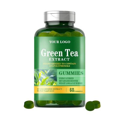 China Green Tea Sugar Free Extract OEM Weight Loss Metabolism Booster Energy Gummies Matcha Health Care Supplement for sale