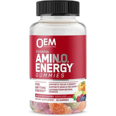 China Best Nutrition Amino Energy Gummies Low Sugar With Amino Acids For Pre Workout / Post Workout Supports Focus And Muscle Recovery for sale