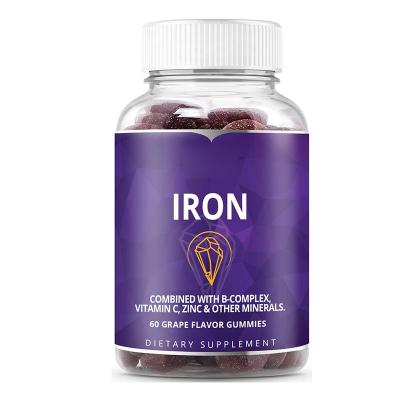 China Wholesales Private Label Iron Gummies Low Sugar Supplement With Vitamin C, A, Vitamins B Complex for sale