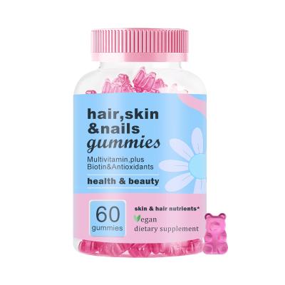 China Private Label Hair Growth Max Strength Biotin 10000mcg Vegan Gummies Normal Hair For Hair Skin Nails Biotin Gummies for sale