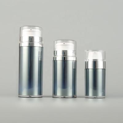 China Durable 30ml 50ml 80ml Double Wall Packaging Round Shape Acrylic Airless Bottle for sale