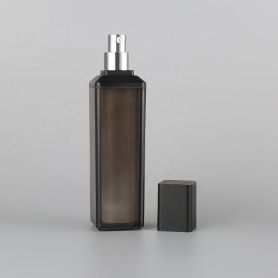 China Factory Directly 30ml 50ml Square Acrylic Airless Black Matte Airless Acrylic Lotion Pump Bottle for sale