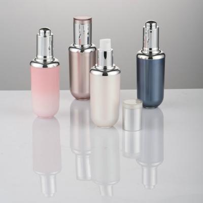 China Cosmetic Plastic Double Wall Acrylic Dropper Spray Bottle for sale