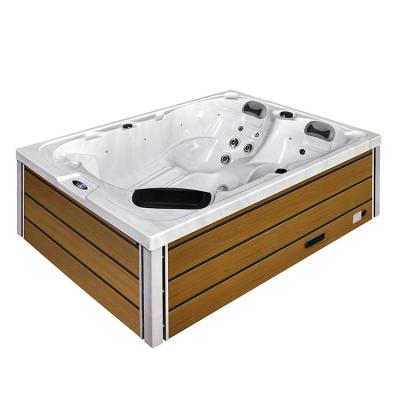 China Aristech Acrylic Sunrans New Square Cheap 3 Person Outdoor Mini Spa Tubs for sale