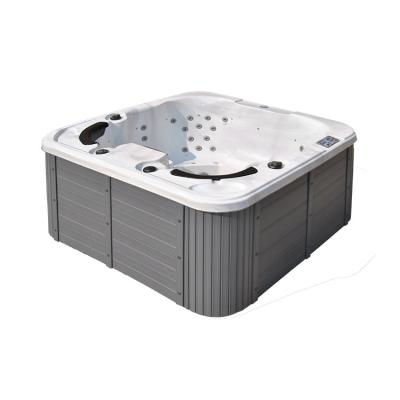 China Freestanding Hot Sale Acrylic Hydraulic Jet Spa Bath With LED Light For Four Person for sale