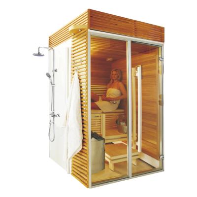 China With Transom Windows Hot Sale Steam Sauna Room One Person Indoor Portable Steam Sauna for sale