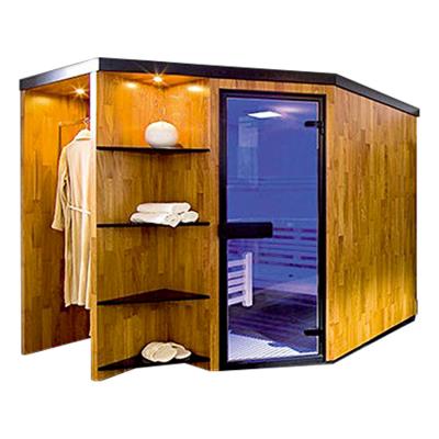 China Comfortable Clear Plastic Transom Windows Humanization Design Sauna Suit Being Used In Sauna For 4 Person Sauna Room for sale