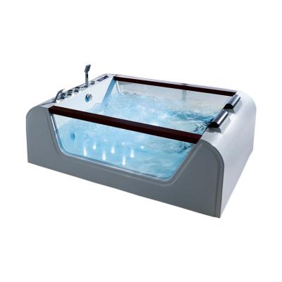 China Hot Sale Portable Freestanding Whirlpool Spa Glass Bathtub for sale