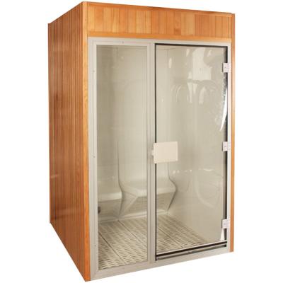 China Hot Selling SR-2B Computer Control Panel Saturated Steam Acrylic Sauna Room Personal Hammam Sauna for sale