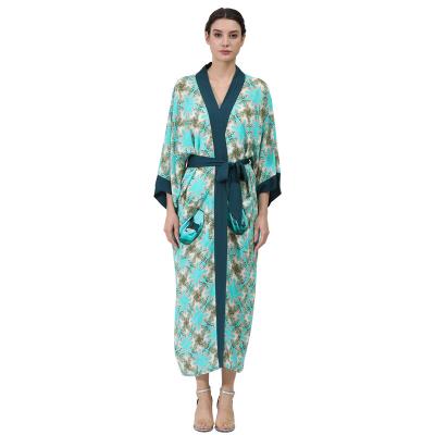 China Fashion QUICK DRY wholesale custom photos printed vintage lingerie cotton kimono long man beach robe robes for sale