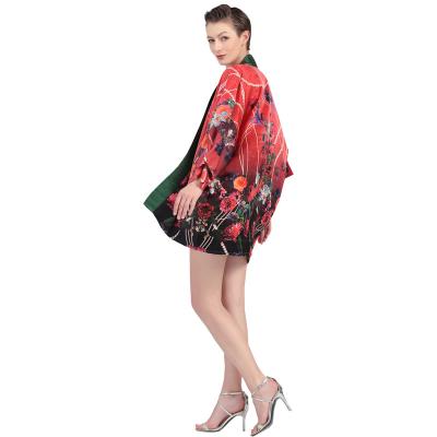 China Wholesale QUICK DRY kimono custom logo made loose jacket silk long robes for sale