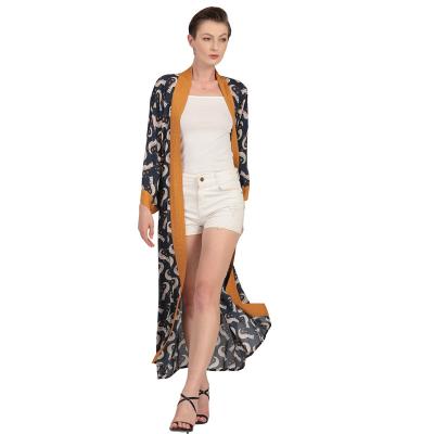 China QUICK DRY home use long summer silk satin kimono cardigan long robes dress for sale