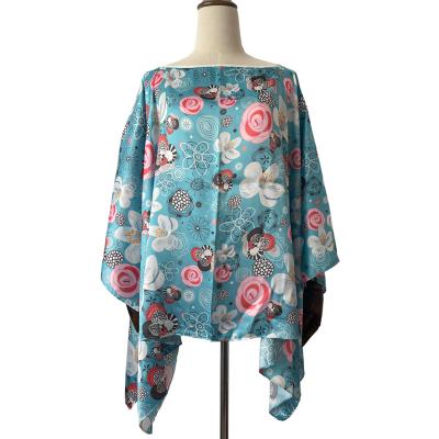 China Vintage Summer Beach Kimono Satin QUICK DRY Custom Jacket Cover Up for sale