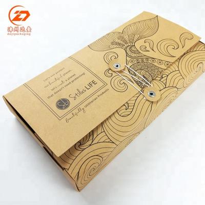 China Recyclable Eco Friendly Recycled Natural Brown Kraft Paper Packaging Box for sale