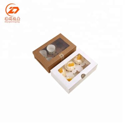 China China Handmade Supplier Beautiful Custom Design Logo Box Paper Cupcake Box for sale