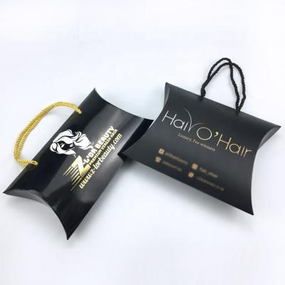 China Recyclable Customized Hair Paper Shopping Bag / White Wigs Paper Bags For Packages for sale