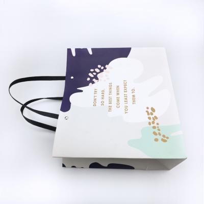 China Recyclable Recycle Gift Bag Custom Luxury Paper Bags With Your Own Logo Print for sale