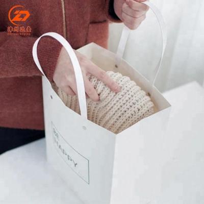 China Recyclable Factory Custom Luxury Full Color Bulk Paper Bags With Handles for sale