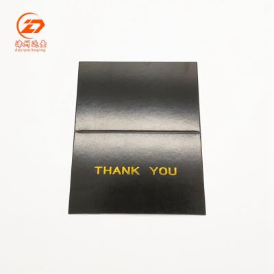 China Packaging Factory Retail Gold Foil Text Happy Birthday Folder Curl Printing Greeting Card For Kids for sale