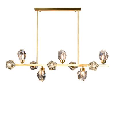 China Modern Modern Bronze Chandelier Hotel Lamp Living Room Gold Crystal Lamp for sale