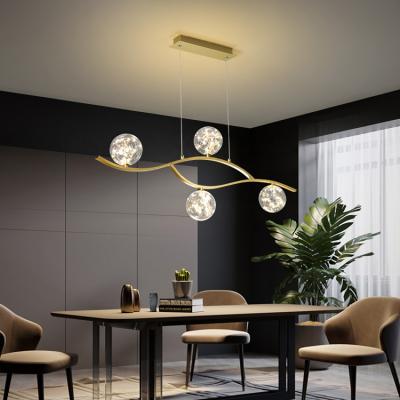 China Modern Industrial Nordic Glass Ball Kitchen Dining Room Pendant Light European Chandelier for sale