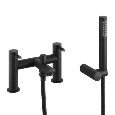 China With Sliding Bar Wall Mounted Matte Black Bathroom Bath Around Steam Shower Set for sale