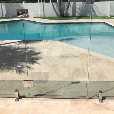 China Modern Stainless Steel Balustrade Glass Spigot Price For Yard Frameless Swimming Pool Fence for sale